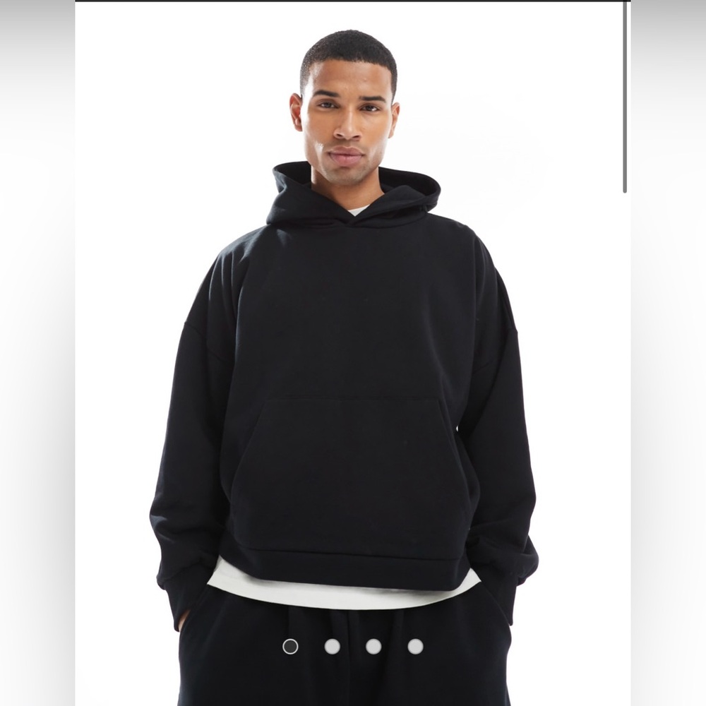 Asos Design Men’s Heavy Weight Dropped Shoulder Hoodie